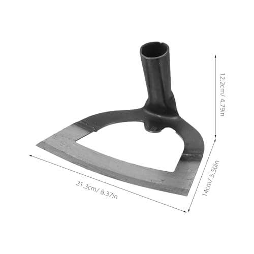 Image of DOITOOL Hollow Garden Hoe, Manganese Steel Garden Hoe, Heavy Duty Handheld Weeding Rake for Backyard Farming Soil Loosening Tilling and Planting Gardening Farm Planting, Metal Soil Digging Weed Puller