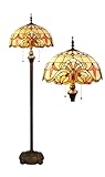 Zoom IMG-2 tiffany lampada da terra giallo Zoom IMG-2 tiffany lampada da terra giallo