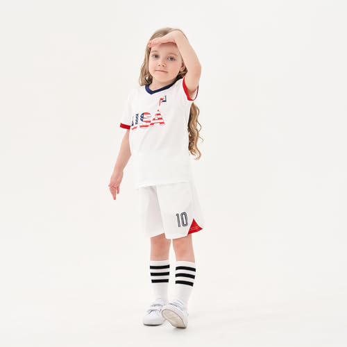 Image of Youth Soccer Jersey Boys Girls- Breathable Lightweight Football Training Shirt for Kids (Infant-Youth Sizes)