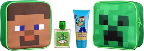 Minecraft Neceser EDT 50 ml y Gel de Ducha 100 ml, El embalaje...