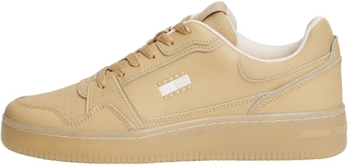 Tommy Jeans Retro Basket Basses pour homme en blanc et bleu marine