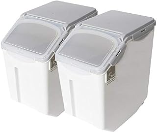 Rice Storage Container with Wheels Seal Locking Lid PP