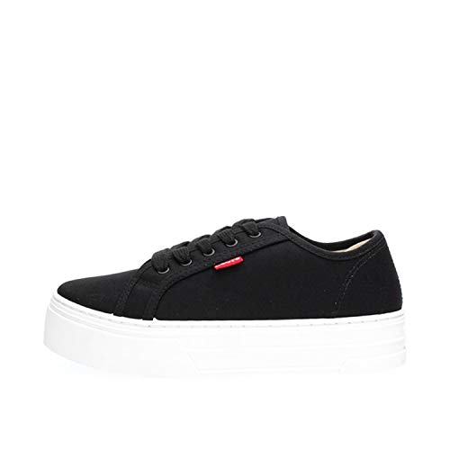Levi's Damen Tijuana Sneaker, Schwarz, 38 EU