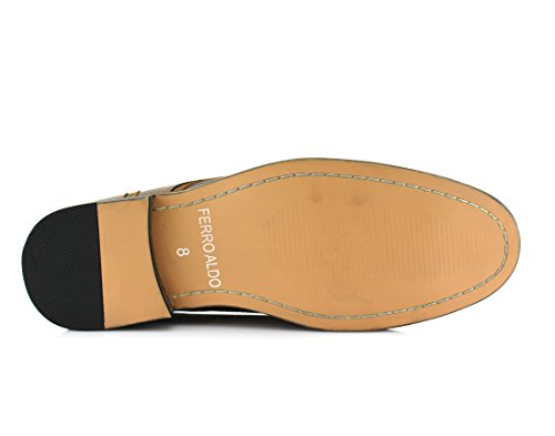 Image of Ferro Aldo Men's Modern Cap-Toe Derby Collection | Statement Dress Shoes in Floral, Woven, & Classic Styles