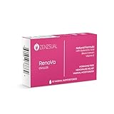 ZENZSUAL Renova Ovulos Moisture Support Suppositories, 10 Inserts (1 Box) – Extra Strength Feminine Dryness Support - Moisture Care with 10mg Hyaluronic Acid, Vitamin E, Flaxseed Oil & Cocoa Butter