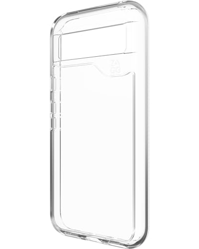 Image of ZAGG Crystal Palace Google Pixel 8a Case - Transparent, Graphene-Enhanced Impact Protection, Eco-Friendly Design, 78% Recycled Material, Wireless Charging Compatible