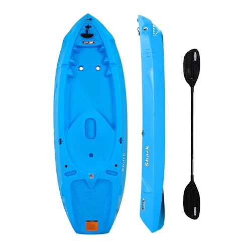 Lifetime Shark Youth Kayak with Paddle, 6 Ft, Blue