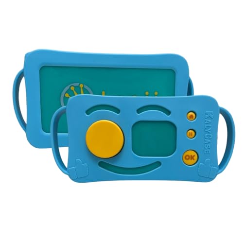 Housse Protection Compatible Lunii - Coque Kalycase Silicone pour Conteuse Histoires Luni - V1 V2 V3 (Bleu)