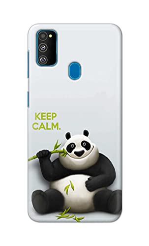 Image of PRINTFIDAA� Printed Hard Back Cover Case for Samsung Galaxy M30s Back Cover (Cartoon Panda) -2808