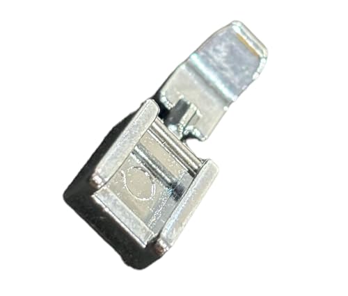Image of ZENITH Narrow Zipper Pressure Foot Snap on Type for Automatic Electric Low Shank Sewing Machines Suitable for Usha Janome Brother Singer etc Steel Finish (Narrow Zipper Foot)