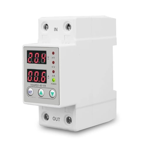 Evita dañar electrodomésticos con el relé protector de sobretensión ajustable 60A 230V 2