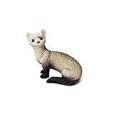Conversation Concepts Ferret Miniature Figurine | 1.25 Inch Tiny Animal Decor and Statue | Ferret Lover Gifts and Merch | Stone Resin Miniature Animal Figurine