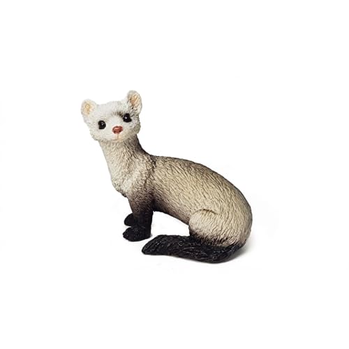 Conversation Concepts Ferret Miniature Figurine | 1.25 Inch Tiny Animal Decor and Statue | Ferret Lover Gifts and Merch | Stone Resin Miniature Animal Figurine