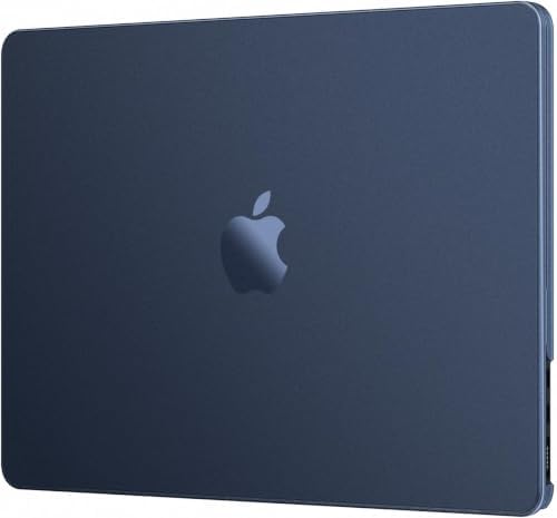 EooCoo Case for MacBook Air 15 inch M5 M4 M3 M2 2026-2023, Midnight Clear
