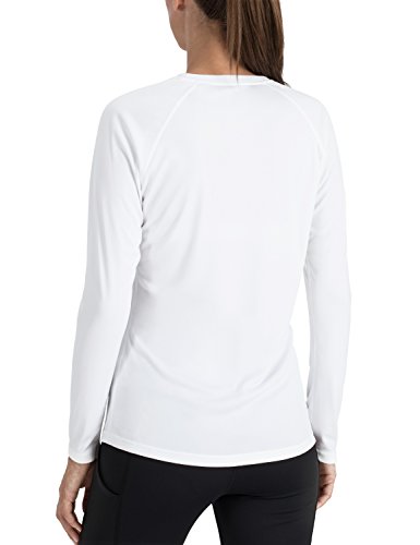 Naviskin Women's Sun Protection UPF 50+ UV Outdoor Long Sleeve T-Shirt White Size M