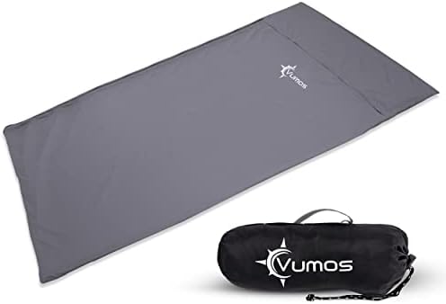 Sleeping Bag Liner – Lightweight Travel Sheet with Full-Length Zipper, Soft Breathable Fabric, Compact Backpacking & Camping Sleep Sack for Hotels, Hostels & Outdoor Use