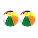 Produktbild LIOOBO 2 STÜCK Regenbogen Strandkugeln, Aufblasbare 2 STÜCK Wasserball Pool Spielzeug für Kind Kind Baby (Bunte)