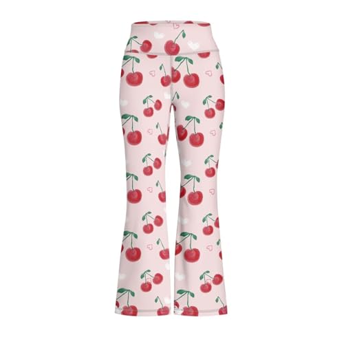 Girls Flare Legging Stretch High Waist Cross Yoga Pants Casual Bootcut Stretch Sports Sweatpants for 5-14 Teens2