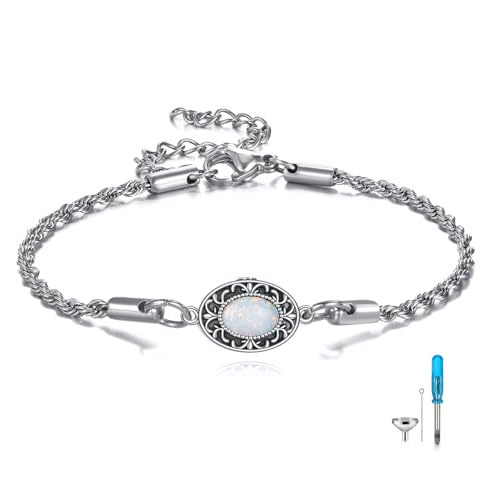 Bracelet urne pour cendres argent, la solution discrète contre la douleur du deuil