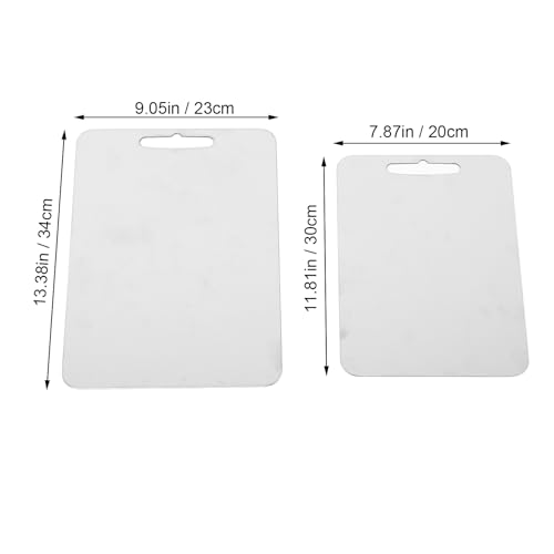 Zestaw desek do krojenia ze stali nierdzewnej, 2 sztuki, wielofunkcyjne i łatwe do czyszczenia, idealne do przygotowywania jedzenia w domu i restauracji, trwałe deski do krojenia do kuchni