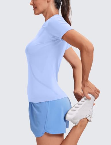 Image of MathCat Seamless Short Sleeve Workout Tops for Women