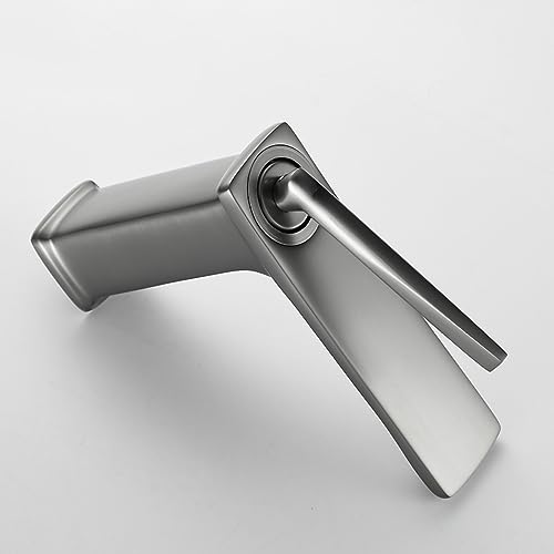 Grifo de lavabo de baño de latón cromado con diseño monomando de alta resistencia 3