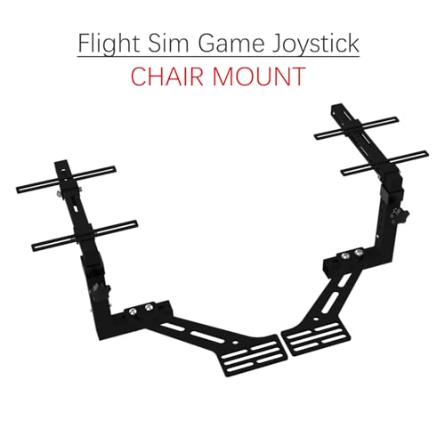 EG STARTS 2 Set Flight Sim Game Joystick Throttle & Hotas Chair Mounts Systems Compatible for Thrustmaster T.16000M FCS, SimTask Farmstick, Hotas Warthog, Logitech X52, X56 Chair Mount