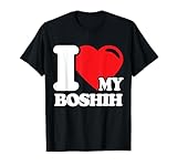 Photo Gallery divertente stampa grafica boshih dog love heart paw maglietta Photo Gallery divertente stampa grafica boshih dog love heart paw maglietta