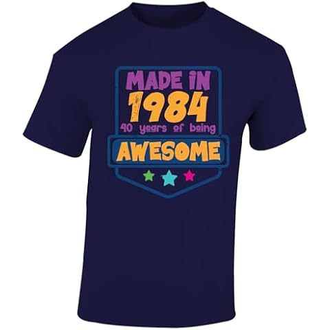 40th Birthday Unisex Vintage T-Shirt Navy Blue Cover