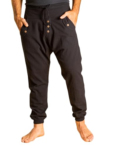 PANASIAM Yogipants 01, Cotton, Black, L