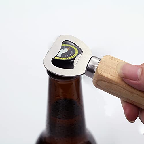 wocpvm 6 Stks Gepersonaliseerde Houten Handvat Flesopener Houten Handvat Bierflesopener Bartenders Bar Flesopener voor Vaderdag Creatief DIY Gift - Image 6