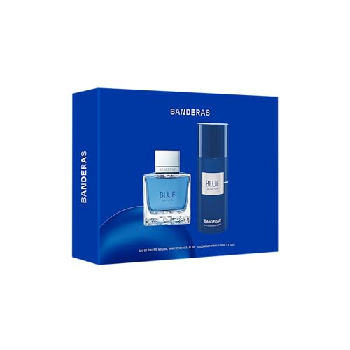Blue Seduction For Men parfum frais 100 ml avec son déodorant spray protecteur