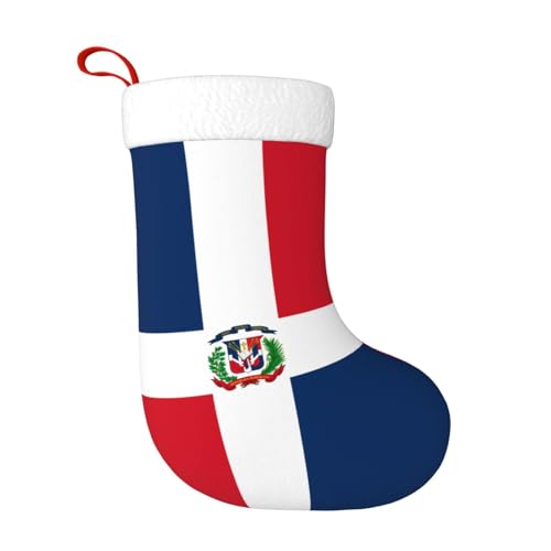 HTRDJH Chaussettes décoratives de Noël en République dominicaine, chaussettes de Noël pour adultes, décorations de fête de Nouvel An
