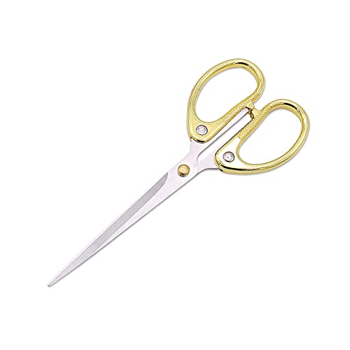 Aesosor 6.3-inch All Stainless Steel Office Scissors,Ultra Sharp Blade Shears,Sturdy Sharp Scissor for Office Home School Sewing Fabric DIY Craft Supplies Multipurpose Scissors