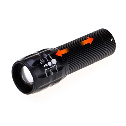 Linterna brillante, aleación de aluminio, luz LED impermeable con 3 niveles de brillo, lámpara compacta para exteriores, linterna fiable para camping, senderismo, pesca, caza e iluminación de tienda