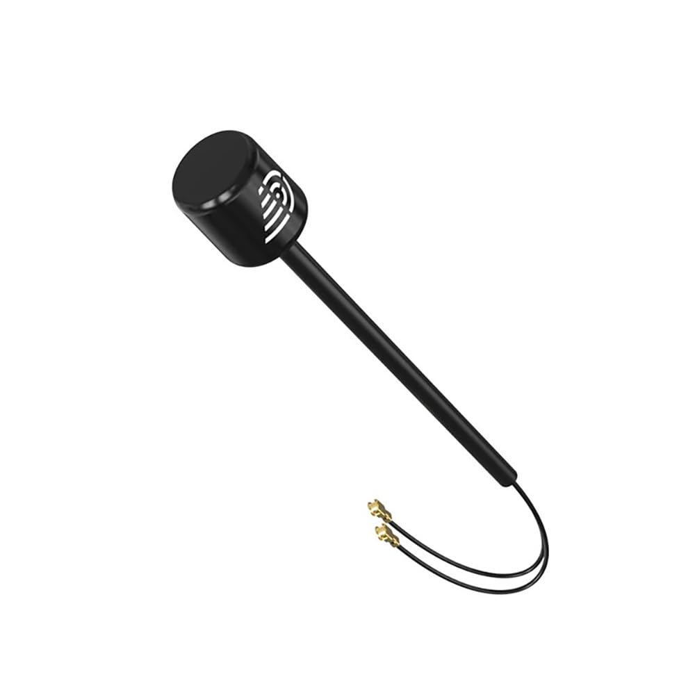 O3 - Antenna doppia da 5,8 GHz, lunghezza 170 mm, interfaccia UFL/IPEX, adattata all'unità d'aria O3, accessori per Runcam compatibile DJ I O3 (1 pezzo, nero-O3)