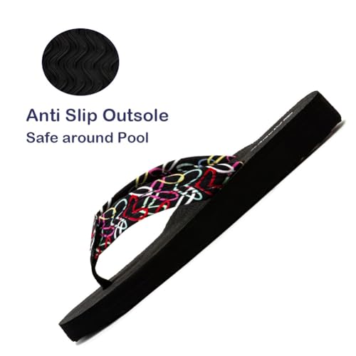 Ampeo Women's Arch Support Flip Flops Comfortable Casual Summer Beach Thong Sandals