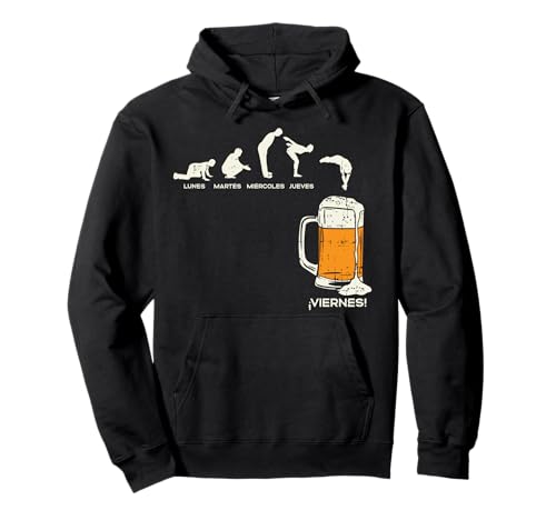 Los Dias De La Semana Y Cerveza Humor Beer Beverage Regalo Sudadera con Capucha