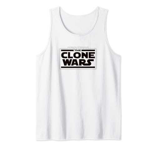 Débardeur Star Wars Logo The Clone Wars vêtement d'été noir sans manche