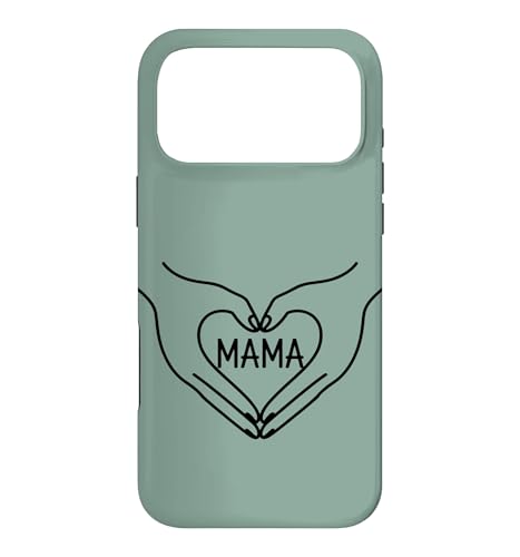 �r���e�[�W�O���[�� - Mama Heart Hands �~�j�}���X�g���C���A�[�g �� �X�}�z�P�[�X iPhone 17 Pro Max �p