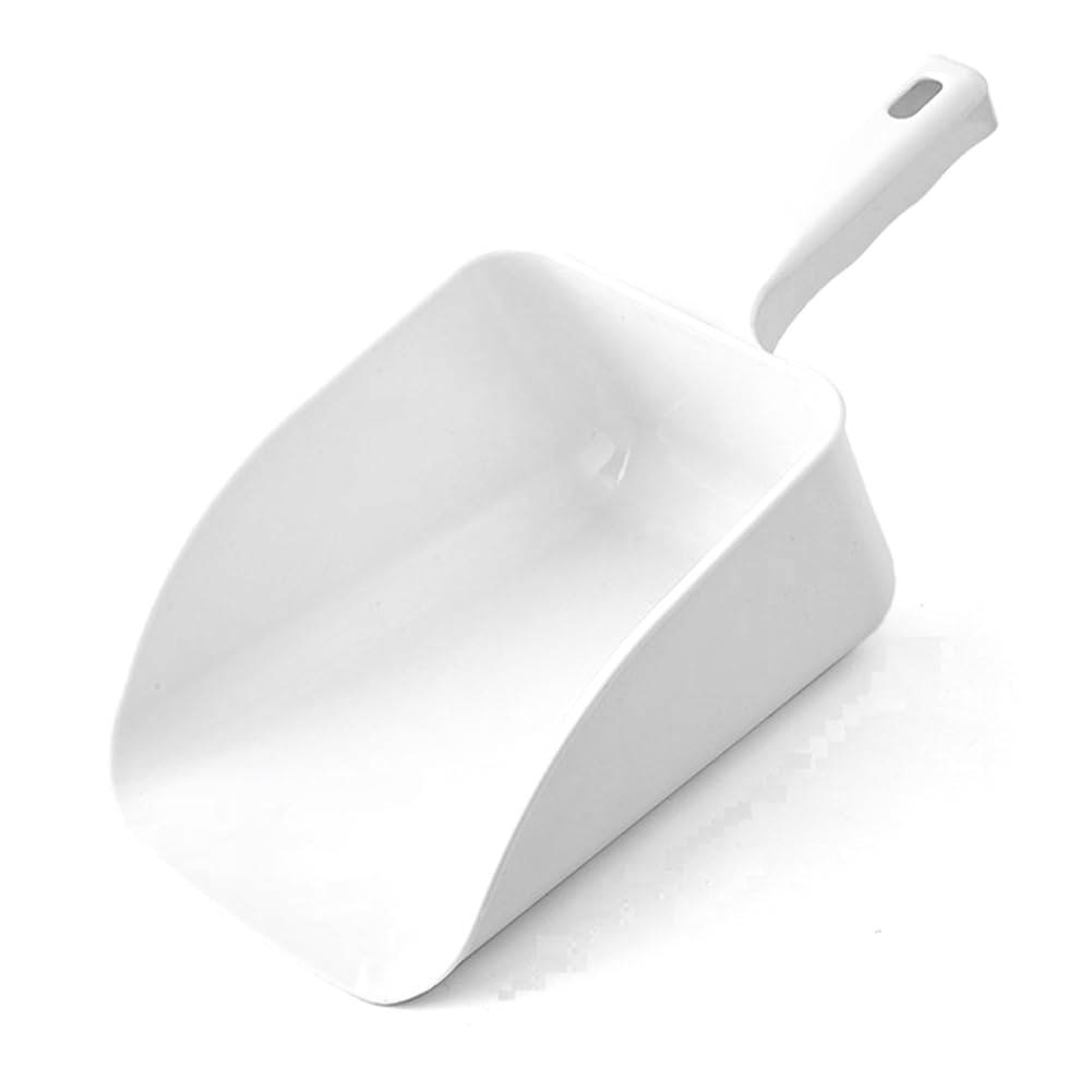 CTRLZS 1 PCS Ice Shovel Integrated Food Shovel White Plastic Sugar Shovel Flour Grain Nuts Dried Fruit Melon Seeds Supermarket Rice Shovel