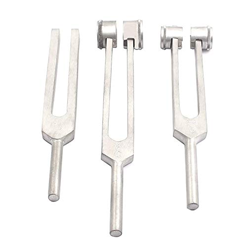 PRECISE CANADA Set of 3 pcs Aluminum Sensory Tuning Forks C 128 256 512