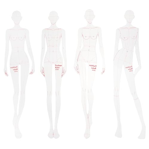 Règle de dessin tendance ULTNICE mannequin et courbe française pour couture