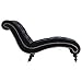 vidaXL Chaiselongue Samt dick gepolstert Home Modern Sleeper Sofa Liege Couch für Schlafzimmer Wohnzimmer Freizeit Club Stuhl Sofa Bett Schwarz