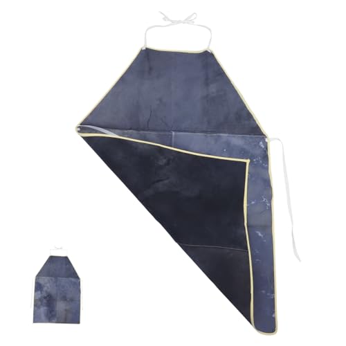 OSALADI Ergonomic Fit Welder Apron Fireproof Cowhide Soldering Protective Gear Reusable Work Accessory for Manufacturers