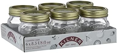 6037369 8.5 oz Glass Canining Jar Pack of 6