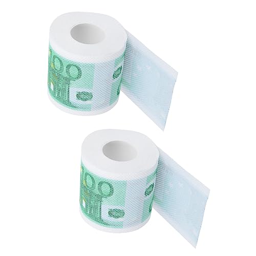 Healvian 2rotoli Carta Igienica Stampati Tovaglioli di Carta Usa e Getta per Sala da Pranzo Cucina e Ufficio