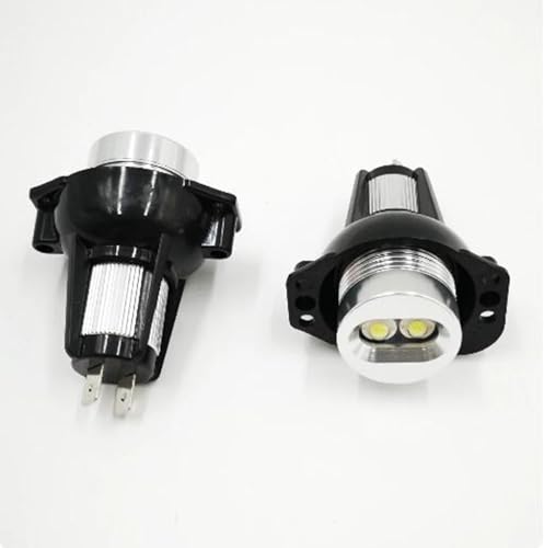 LegendTech 2 Stück-Kopf Licht Engels Augen Nebel Glühbirne Halo Marker Ring Glühbirne Für B&M&W E90 2005-2008 E91 2005-2008-White