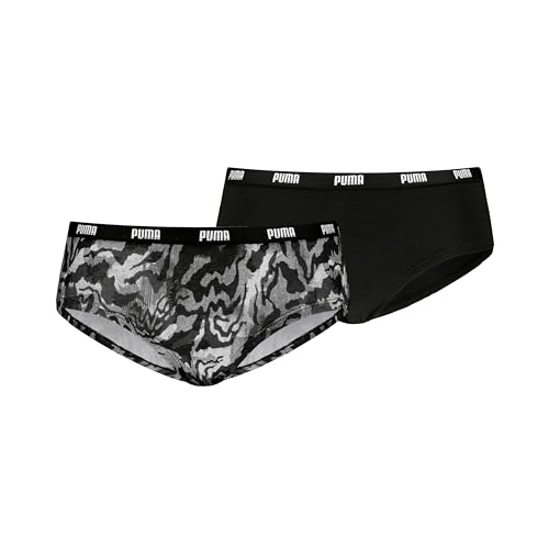 PUMA Damen Printed Hipster, Schwarz, M EU