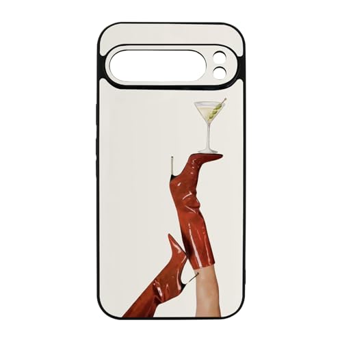 qizjio Martini Phone Case Shockproof Protective Aesthetic Coastal Cowgirl Phone Cover for Google Pixel 9 Pro XL